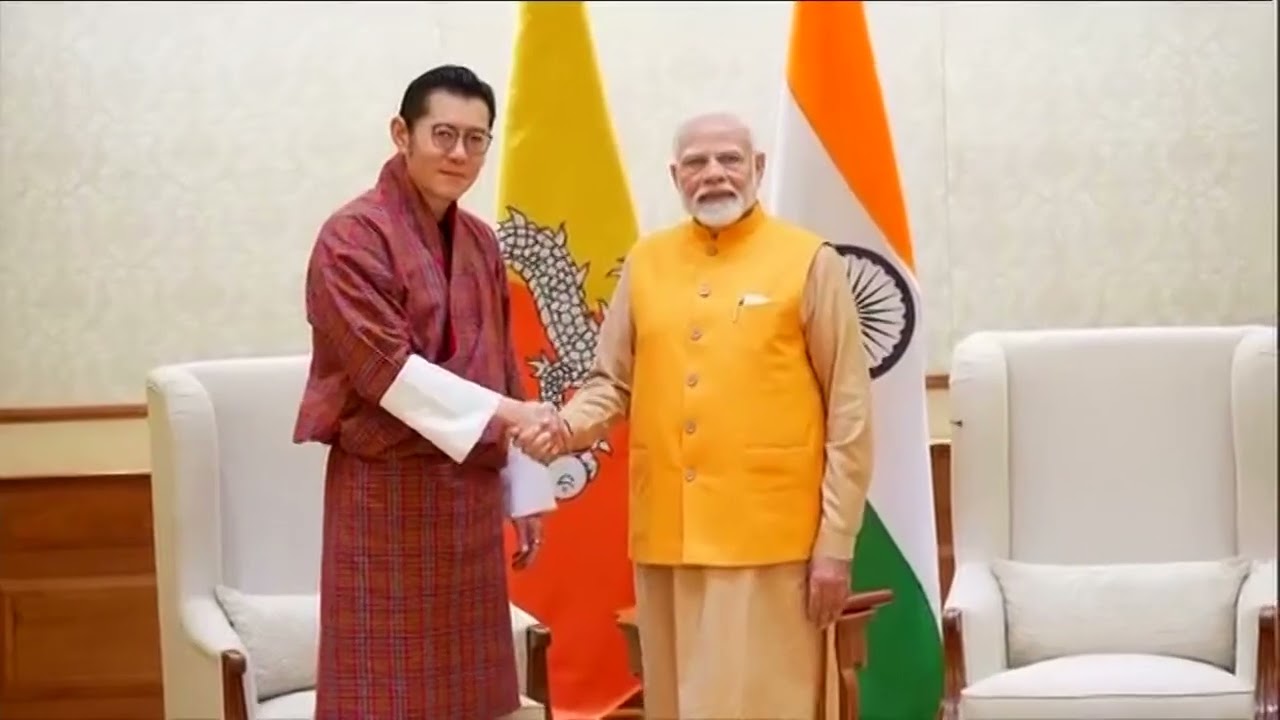 King of Bhutan Meets PM Modi: Strengthening India-Bhutan Relations | News9
