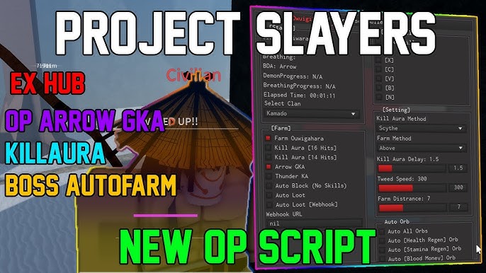 PROJECT SLAYERS BEST AUTO DUNGEON/MUGEN SCRIPT Roblox Script