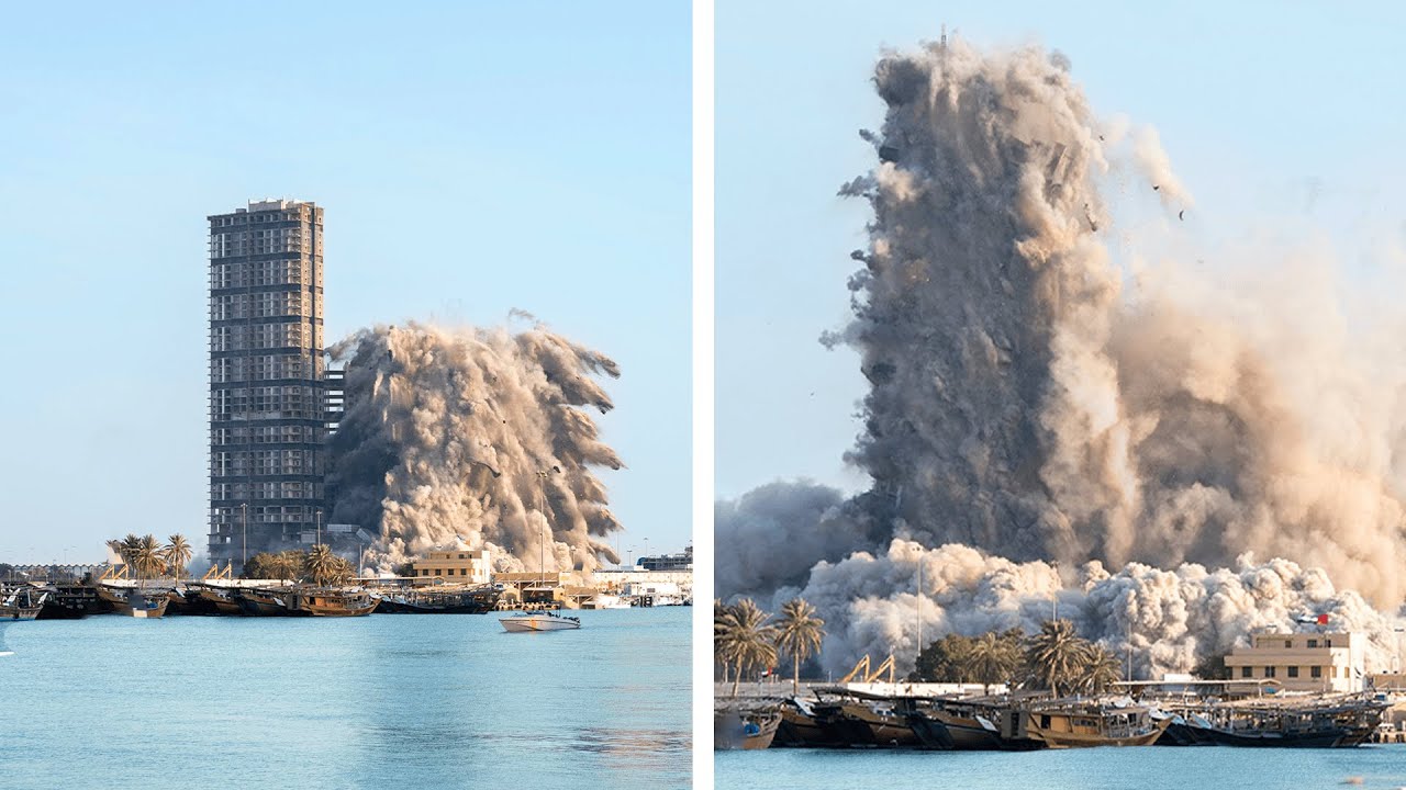 Watch the moment Eggborough cooling towers are demolished