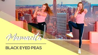 Black Eyed Peas, Ozuna - MAMACITA - Total Body Home Workout Dance Video - No Equipment Resimi