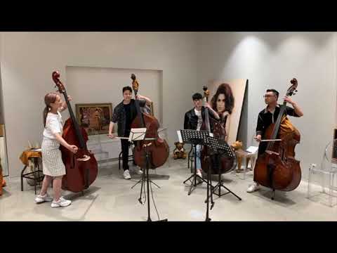 The Pink Elephant (Tony Osborne) for double bass quartet (Emeth Ensemble/Mikyung Sung)