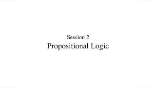Intrologic 01 2 1 Propositional Logic