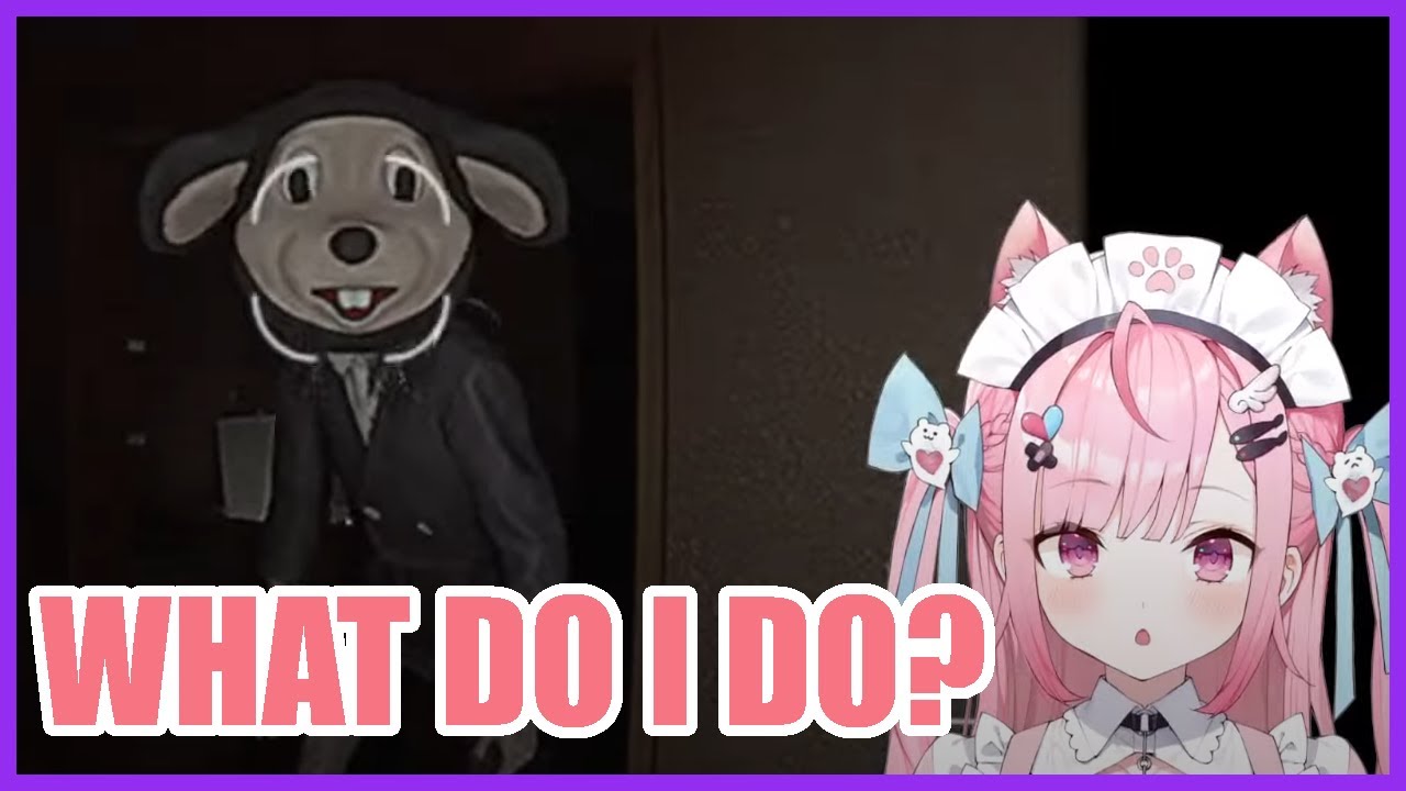 Sakuna's brain switches to FPS mode when panicking playing Horror Game Cursed Digicam