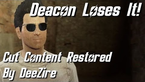 Fallout 4 - Deacon Loses It! (Cut Content)