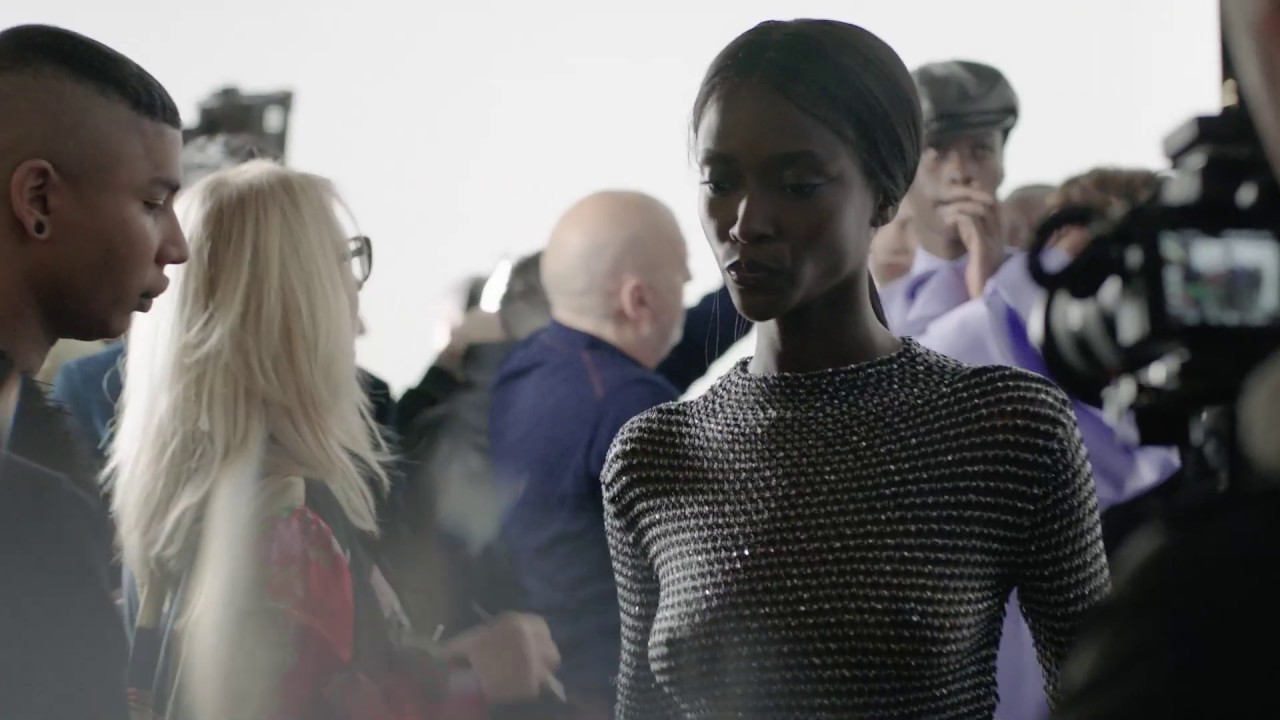 Backstage at the Balmain Fall/Winter 2019 Women's show