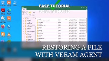 How to restore a file with Veeam.