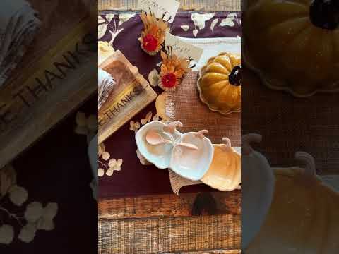 Autumn Decor || Thanksgiving Tablescape Inspo #anthroinspired #falldecorelegance #falldecor