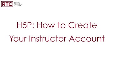 H5P Instructor Account Creation