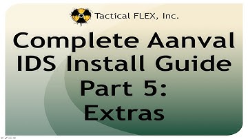Complete Aanval IDS Install Guide Part 5: Extras