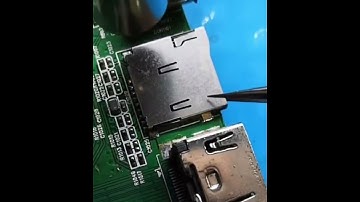 Desoldering sd card socket #JLCPCB #sd #sockets #shorts