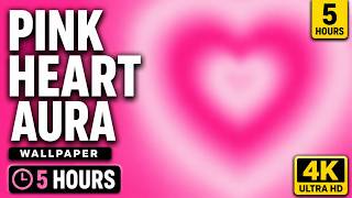 Pink Heart Aura Wallpaper | 5 Hours | 4K Ultra HD Ambient Background screenshot 2