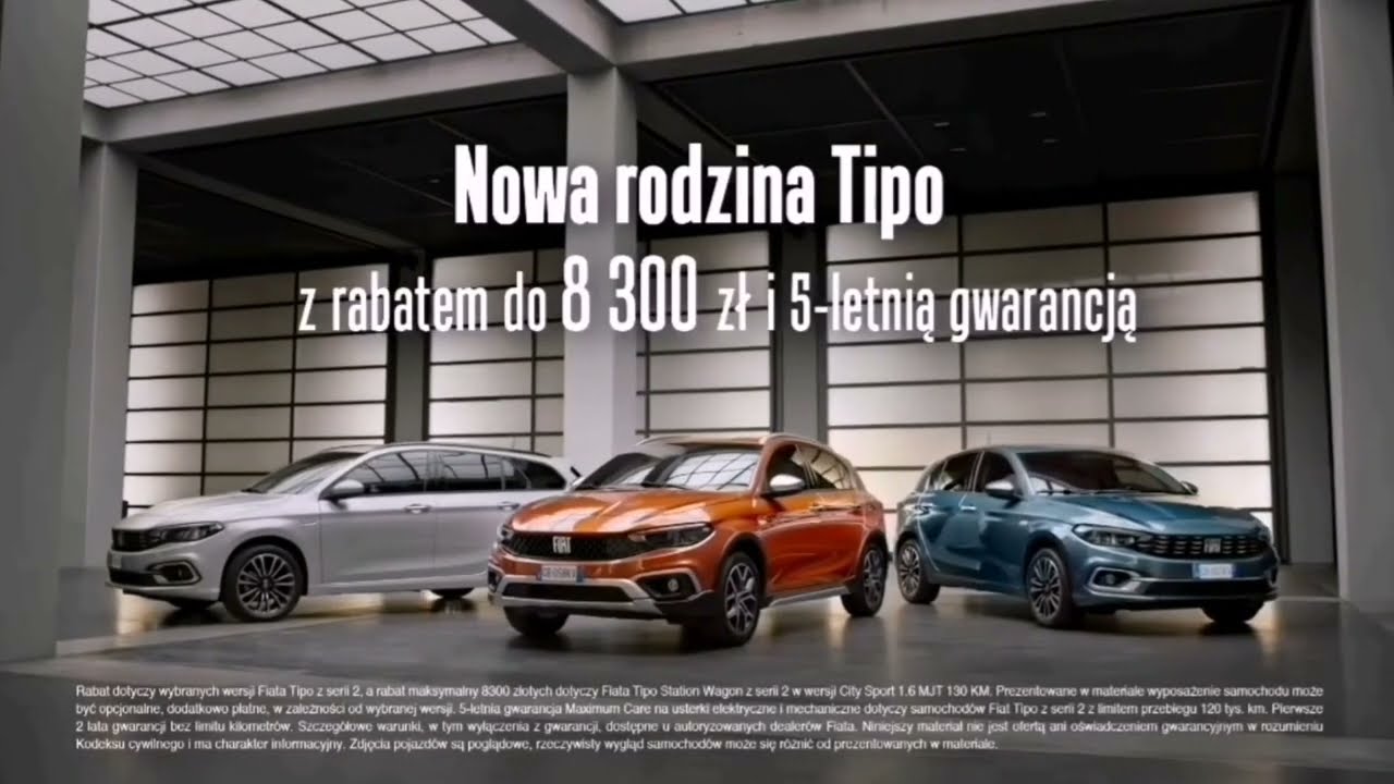 Reklama Nowy Fiat Tipo Cross 2021 Polska