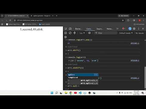 JavaScript Array Methods Deep Dive | push, pop, shift, unshift, splice, sort & while Loops 💻⚡