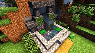 Famous Minecraft Build Idea: Mini Waterfall Design (Tutorial) Wealth