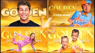 BEN AZELART GOLDEN VS BLIPPI GOLDEN VS LIKE NASTYA GOLDEN VS VLAD AND NIKI GOLDEN BATTLE 🔥