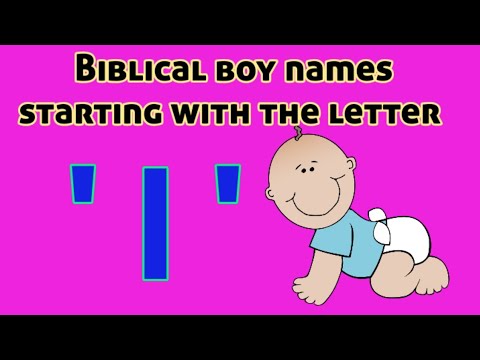 Popular Biblical Baby Boy Names From 'I' | Christian Baby boy Names starting with letter I|Boy Names