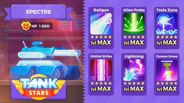 【Bowmasters Tank Stars】SPECTRE Tank Max Level and Skills Gameplay Part 6 (IOS ANDROID)