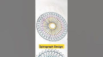 The Spirograph Design #satisfying #spirograph #relaxing #spirography #2025 #shorts