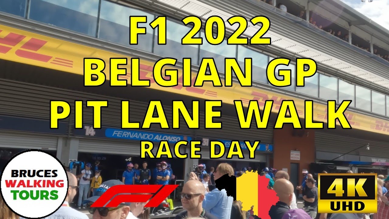 Witness 2022 F1 Belgian GP Race Day with an Exclusive Pit Lane Walk!