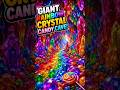 Giant Rainbow Crystal Candy Cave! 💎#shorts #rainbow #candy #crystal