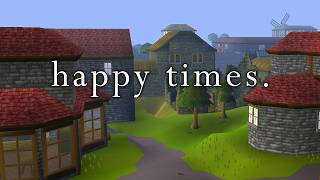 2004 runescape music with rain sounds...