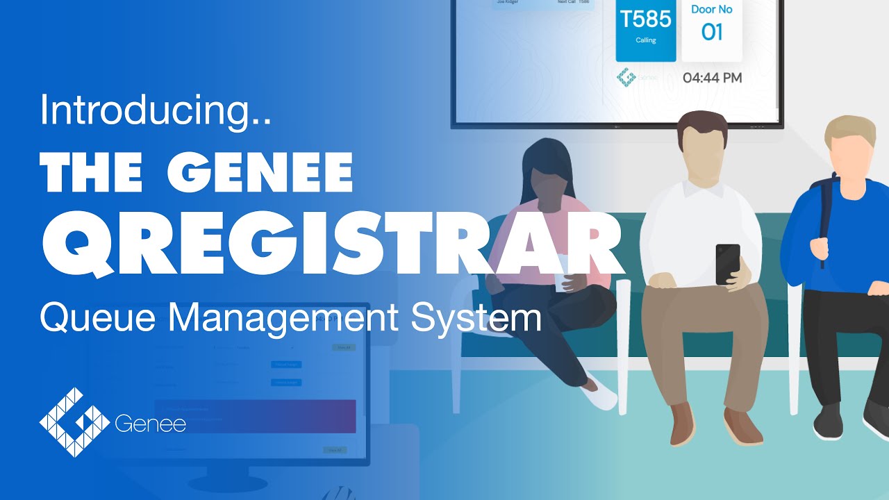 Introducing the Genee QRegistrar Queue Management System - YouTube