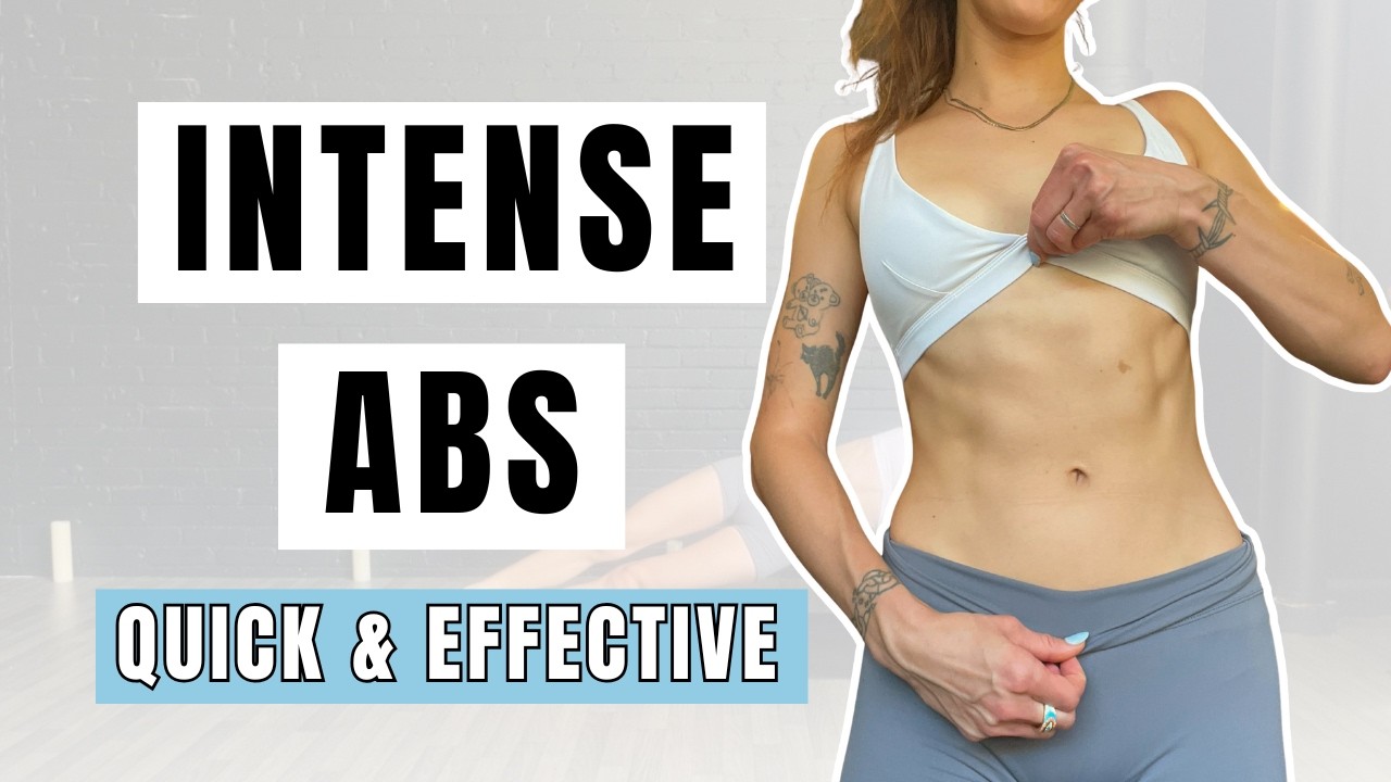 5-минутная интенсивная тренировка для пресса - разглаживание и придание формы.