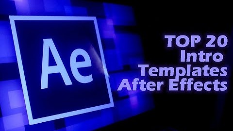 *FREE* TOP 20 Intro Templates After Effects 2024 [FREE DOWNLOAD]