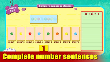 G3 - Module 9 - Exercise 2 - Complete number sentences | Appu Series | Grade 3 Math Learning