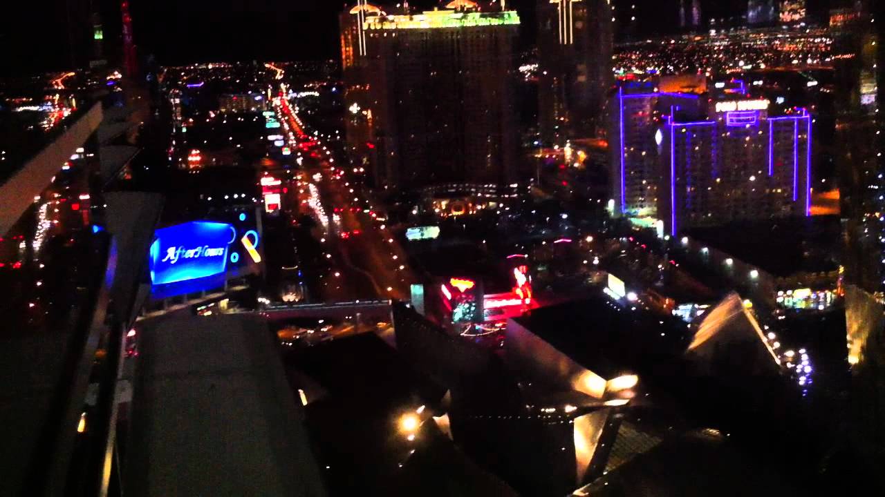 Aria Strip View In My Hotel Room