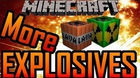 Minecraft 1.8.8 - More Explosives Mod! Review/Download