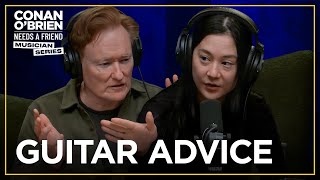 Conan Tricks Michelle Zauner Into Giving Him Guitar Advice | Conan O’Brien Needs a Friend