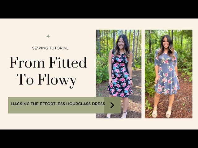 Hacking A Dress Skirt From Fitted To Flowy. Easy Tutorial! - YouTube