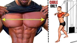 13  BEST CHEST WORKOUT  WITH CABLE ONLY AT GYM / Musculation poitrine  avec la poulie.