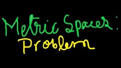 Metric Space: Null Set fi is Closed And Whole Space Is Closed | Jak Higher Mathematics