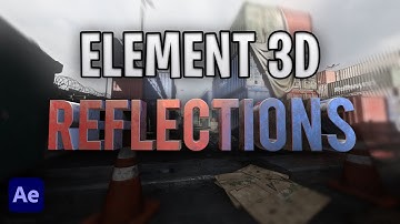 How to set up Reflections in Element 3d in After Effects
