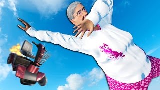 DABBING GRANDMA DOES AMAZING STUNTS - Stuntfest Gameplay #1