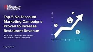 Top-5 No-discount Marketing Campaigns Proven to Increase Restaurant Revenue