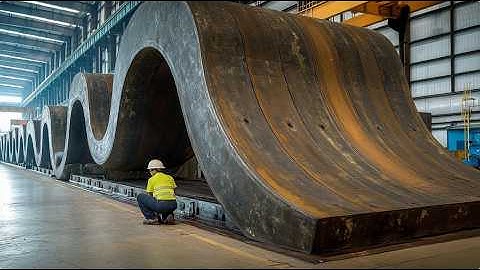 Hoe stalen platen cilindrische tanks worden | Buigen en lassen: het volledige proces. Zware staal...