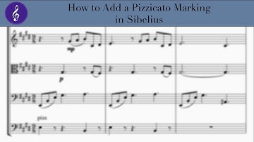 How to Add a pizzicato marking