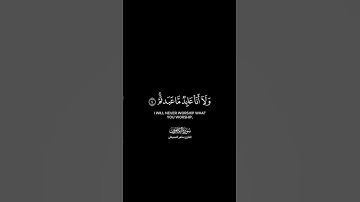 قل يا أيها الكافرون شاشة سوداء | كرومات قرآن كريم بصوت #ماهر_المعيقلي | #سورة_الكافرون
