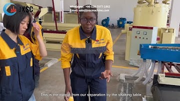 The tantalum ore sorting by a shaking table test