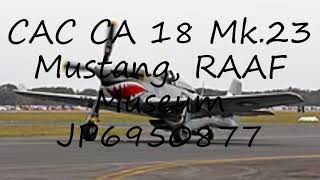 How to pronounce CAC CA 18 Mk.23 Mustang, RAAF Museum JP6950877 in Dutch?