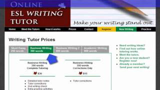 Onine ESL Writing Tutor