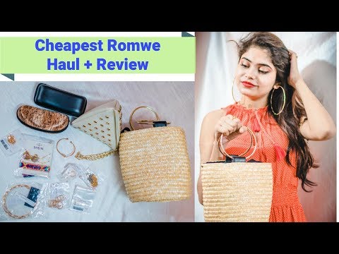 ROMWE HAUL | 67 Rs - 700 Rs | Jewellery, Bags, Sunglasses | Cheap Rates | ONLINE SHOPPING