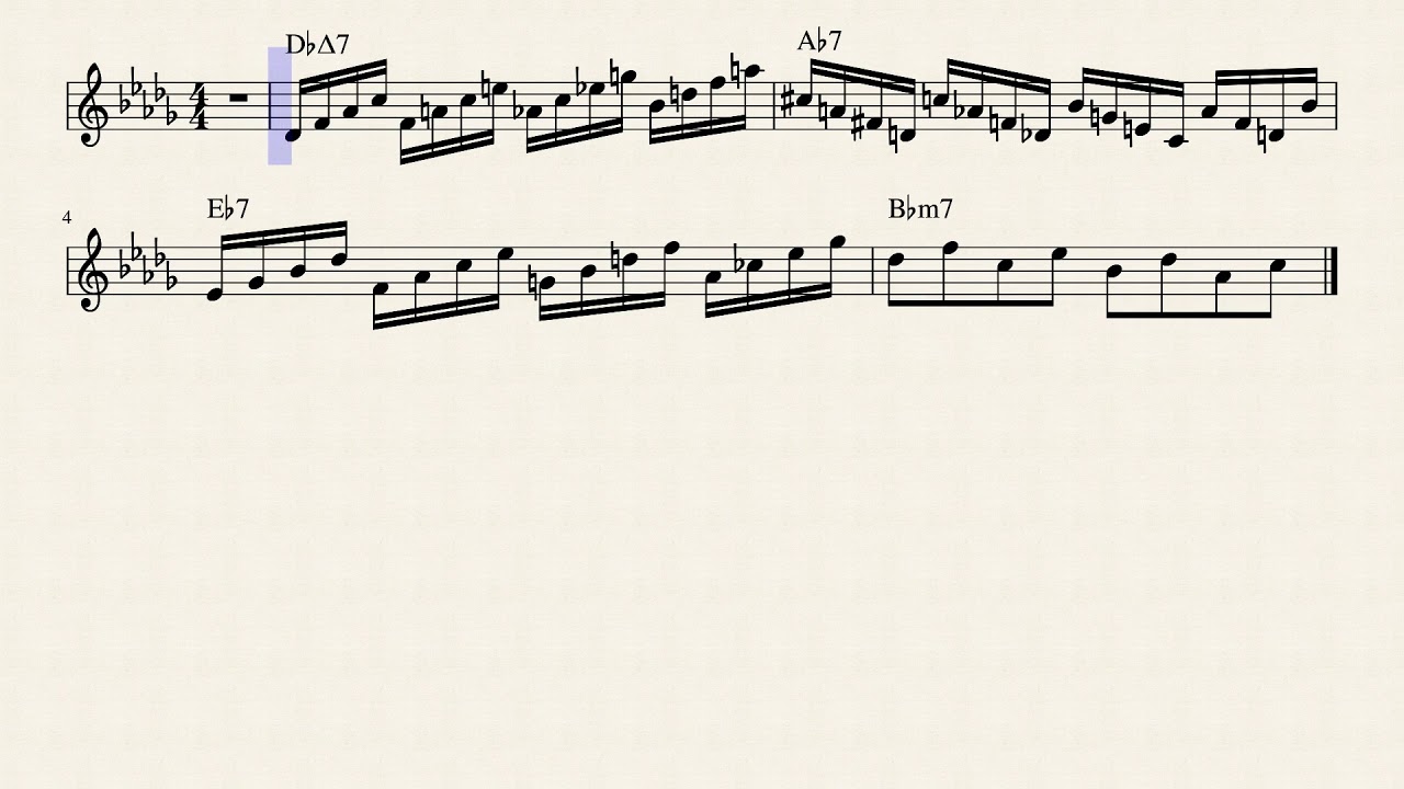 Saxtalk.com Daily Saxophone Etudes Vol. 1 Etude 2 - Key 2 of 12