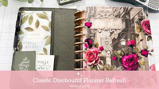 Classic Discbound Happy Planner Refresh Using Jane's Agenda Deluxe Sub Box | March 2026