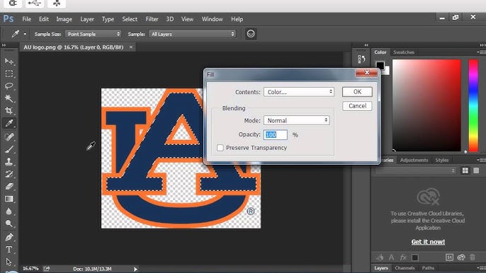 change logo color in photoshop