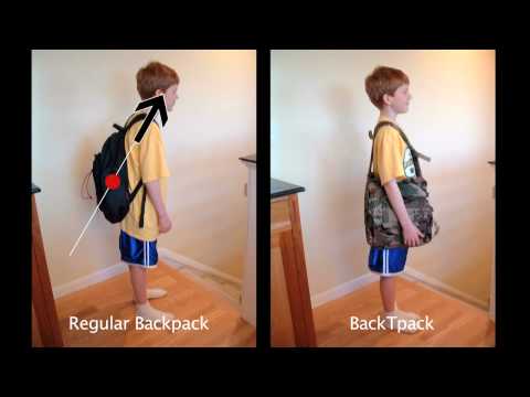 BackTpack is a healthy carrying system that trains good posture by loading the vertical spinal axis unlike other carrying systems which load off-axis and cau...