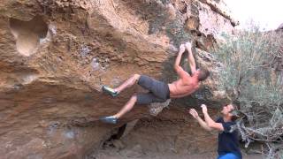 Jack of Swords (V9), Bishop bouldering, California, USA, Martin Kremer